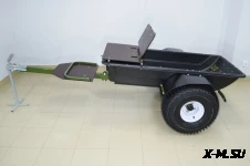 Прицеп грузопассажирский для мотобуксировщика со съемными санями волокушами KOIRA