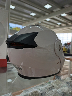 Шлем модуляр HETOSHI X-202 (светополоса,USB-кабель,встр.батарея) цв. Белый р.S  