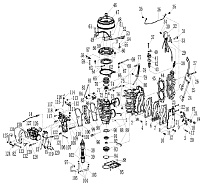 Двигатель 1 (дистанция) 2-х тактного ПЛМ MARLIN 20F