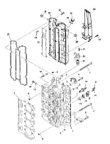 Головка цилиндра 4-Х ТАКТНОГО ПЛМ MERCURY 115 Серийный номер от 10T801000 до 1B226999