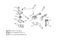 Компоненты двигателя 2-Х ТАКТНОГО ПЛМ MERCURY 55 Серийный номер от 9885345 до 9973099
