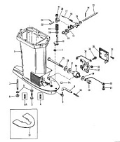 Корпус карданного вала 2-Х ТАКТНОГО ПЛМ MERCURY 90 Серийный номер от 0B240451 до 0C221999