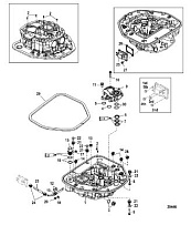 Масляный насос / Переходная пластина(верхняя) 4-Х ТАКТНОГО ПЛМ MERCURY 135 Серийный номер от 0P514869 и выше
