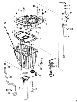 Выхлопная труба 4-Х ТАКТНОГО ПЛМ MERCURY 115 Серийный номер от 1B227000 до 1B366822