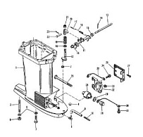 Корпус ведущего вала 2-Х ТАКТНОГО ПЛМ MERCURY 75 Серийный номер от 9589039 до 9793576