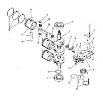 Коленвал, поршни и шатуны 2-Х ТАКТНОГО ПЛМ MERCURY 60 Серийный номер от 0B122930 до 0D000749