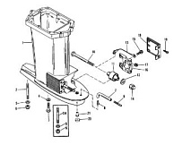 Корпус ведущего вала 2-Х ТАКТНОГО ПЛМ MERCURY 60 Серийный номер от 9683055 до 9885344