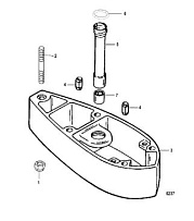 Дополнительные компоненты 2-х тактного ПЛМ MERCURY 40 M Серийный номер от 1B000001 и выше