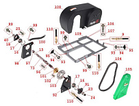 Кузовные элементы, пластик мотобуксировщика IRBIS МУХТАР-15 (часть 2)