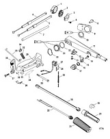 Рукоятка румпеля 4-Х ТАКТНОГО ПЛМ MERCURY 40 Серийный номер от 0P153500 до 0P400999
