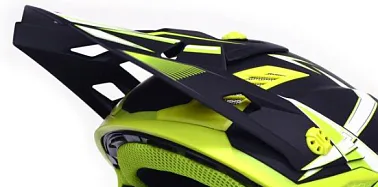 Козырек для шлема Атаки SC-16 чёрный/Hi-Viz жёлтый матовый