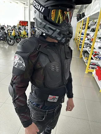 Мотозащита (черепаха с рукавами) Pro-Biker XD4-37 цв. Черный р. XXL