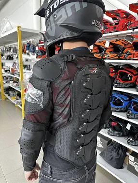 Мотозащита (черепаха с рукавами) Pro-Biker XD4-37 цв. Черный р. M